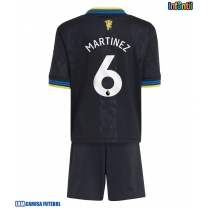 Camisa de Futebol Manchester United Lisandro Martinez #6 Equipamento Alternativo Infantil 2025-26 Manga Curta (+ Calças curtas)